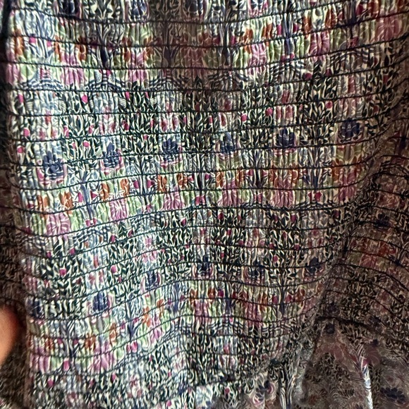 J Crew Smocked squareneck cotton peplum top in Liberty paisley Cottagecore XS - Picture 3 of 4